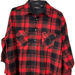 Vintage Northwest Territory Red Plaid Acrylic Men’s XL Shirt Hunting Shirt